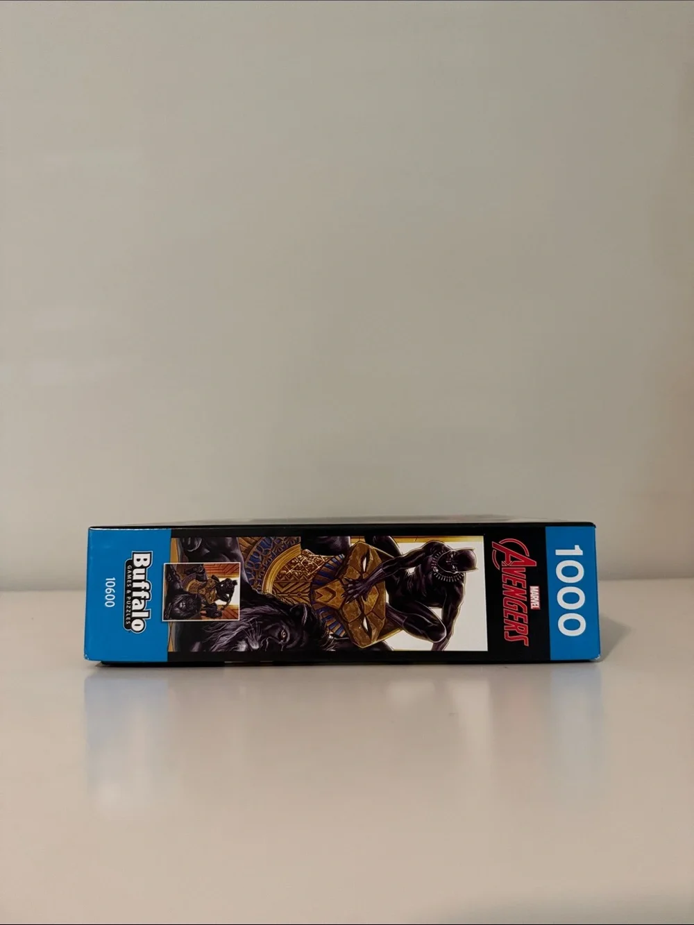 Marvel Black Panther Themed Wall Art Puzzle Box - Black and Gold